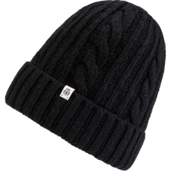 Cabled Charm Mütze - black (schwarz)