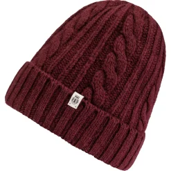 Cabled Charm Mütze - mulberry (rot)