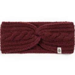 Cabled Charm Strirnband - mulberry (rot)