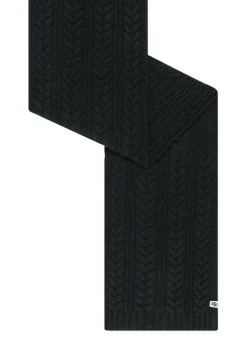 Cashmere Twist Schal 30x180 - black (schwarz)