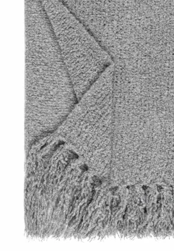 Classic Bouclé Schal 35x180 - flanell (grau)