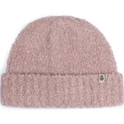 Classic Bouclé Umschlagmütze - blush (rosa)