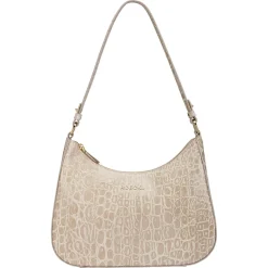 Cleo small Croco - light stone (grau)