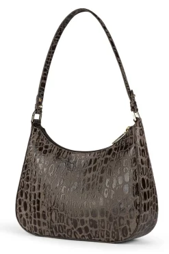 Cleo small Croco - mocca (braun)