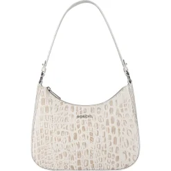 Cleo small Croco silver - desert (braun)