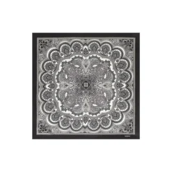 Fine Paisley 53x53 - multi silver (grau)
