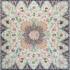 Fior di Seta 140x140 - multi navy (blau)