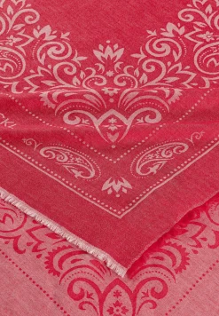 Floral Ornament 130 x 130 - poppy red (rot)