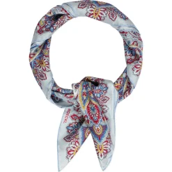 Flourishing Paisley 90x90 - multi ciel (blau)