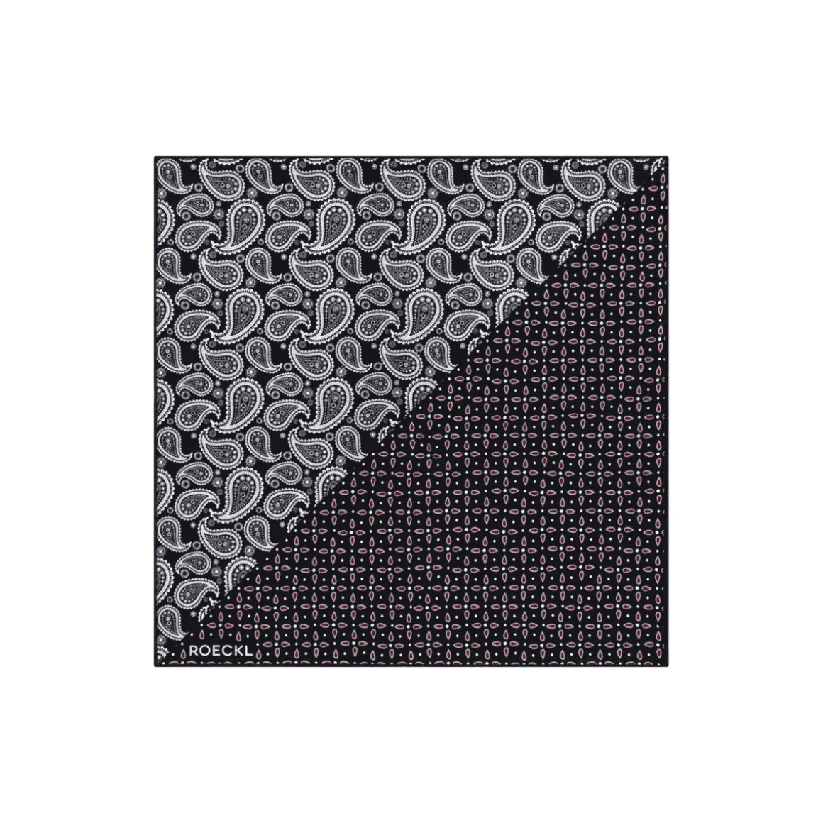 Gentleman´s Poket Square 30x30 - multi black (schwarz)