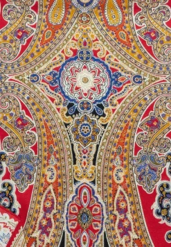 Harfen Paisley 70x170 - multi red (rot)