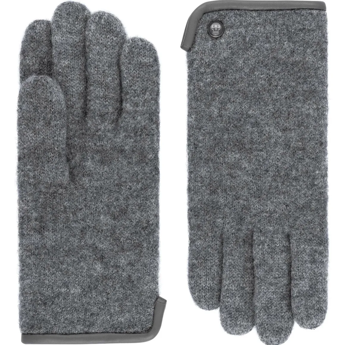 Klassischer Walkhandschuh Women - flanell (grau)