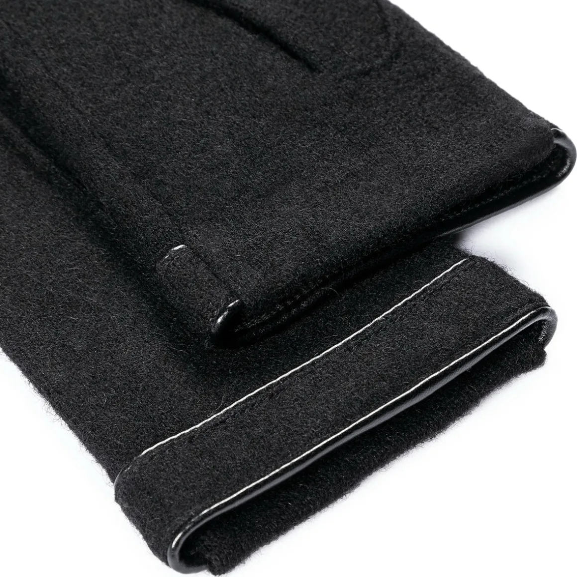 Leather Piping Touch - black (schwarz)