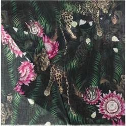 Lotus Jungle 105x205 - multi black (schwarz)