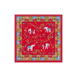 Lucky Elephant 53x53 - red mix (rot)