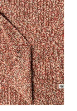 Mouliné Rib Schal 30x180 - multi red (rot)