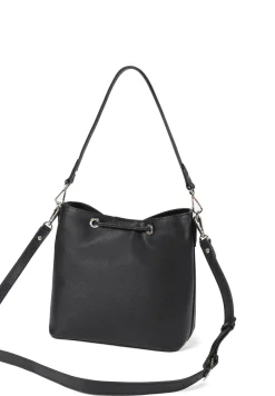 Pitti Saffiano shoulder bag medium - black (schwarz)