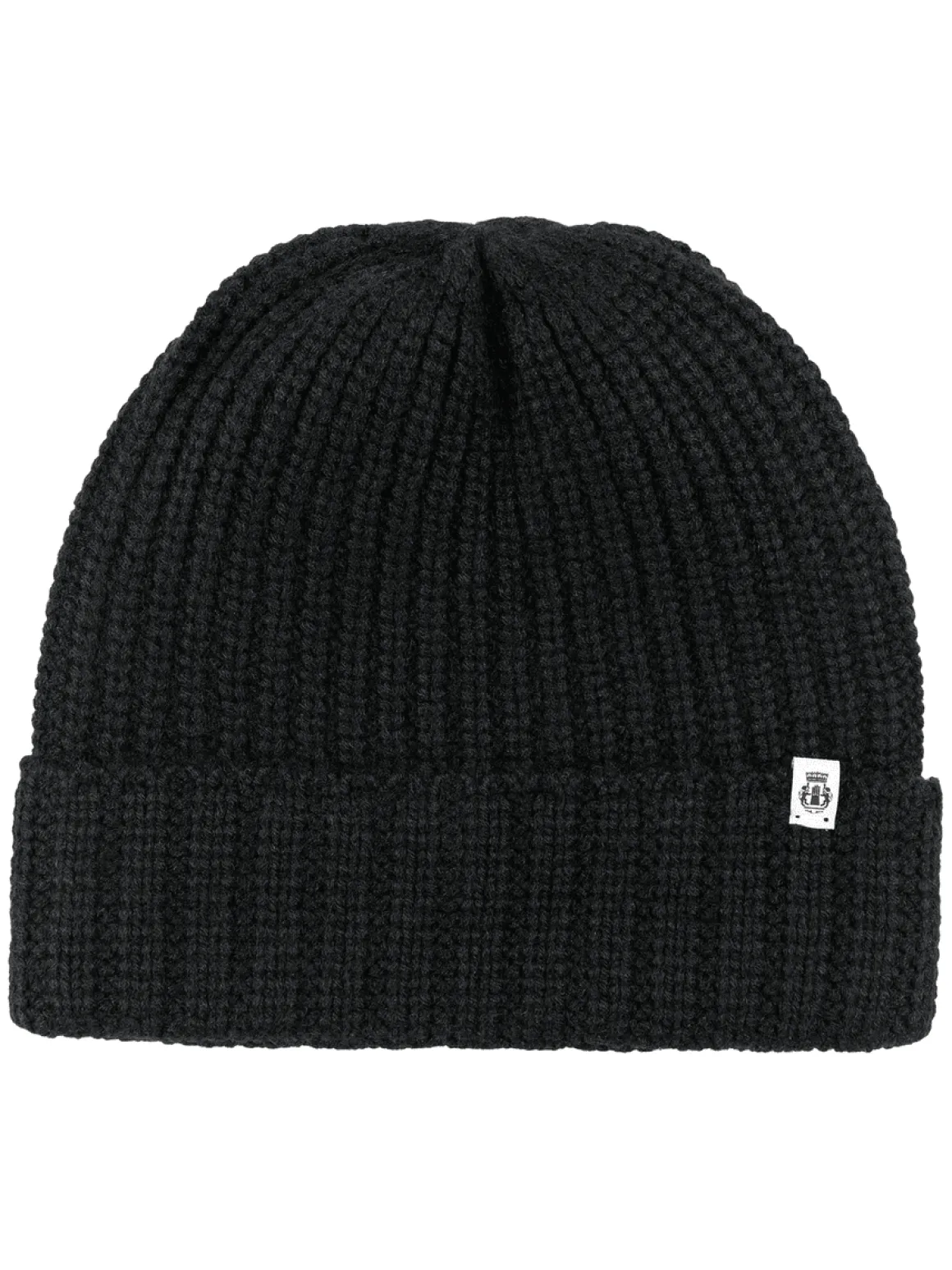 Pure Cashmere Umschlagmuetze - black (schwarz)