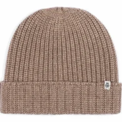 Pure Cashmere Umschlagmuetze - taupe (beige)