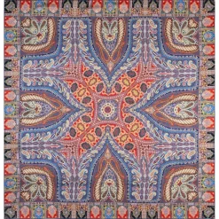 Secret Garden 140x140 - navy/red (blau)