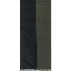 Two-Tone Wool 40x180 - olive/navy (blau)