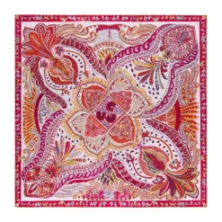 Vibrant Paisley 90x90 - multi cherry (rot)