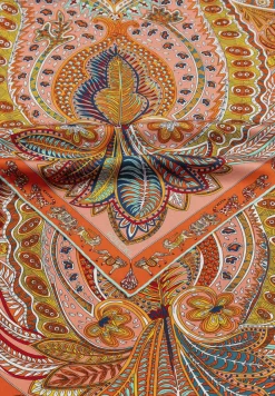 Vibrant Paisley 90x90 - multi tangerine (orange)