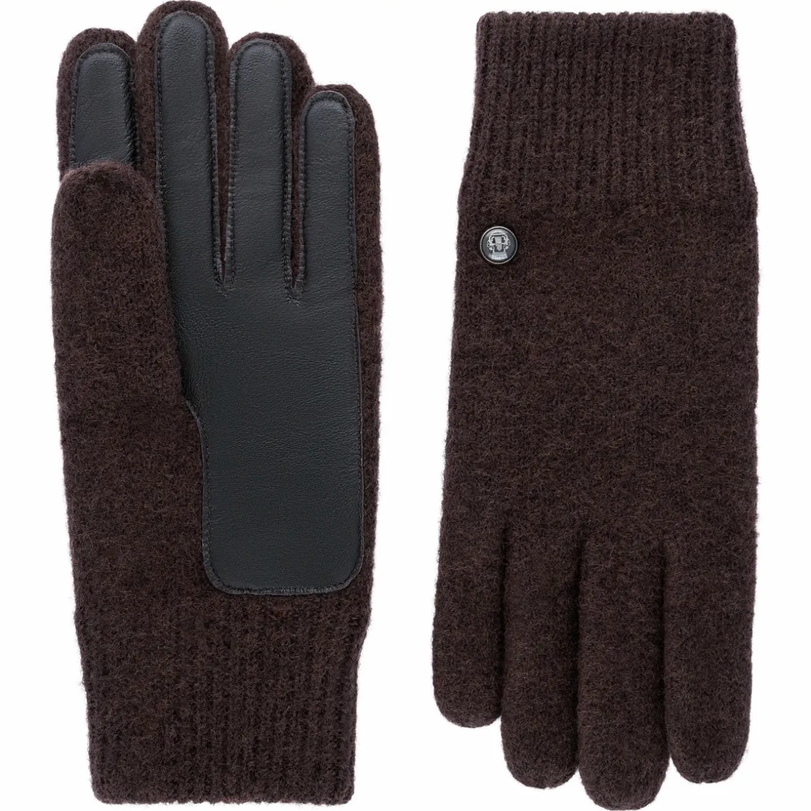 Walkhandschuhe Lederinnenhand - mocca (braun)