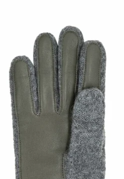 Walkhandschuhe Lederinnenhand - flanell (grau)