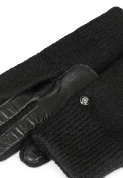 Walkhandschuhe Lederinnenhand - black (schwarz)