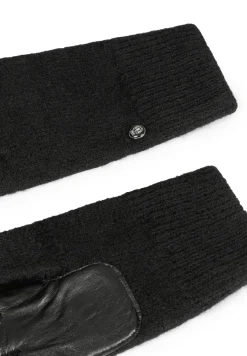 Walkhandschuhe Lederinnenhand - black (schwarz)