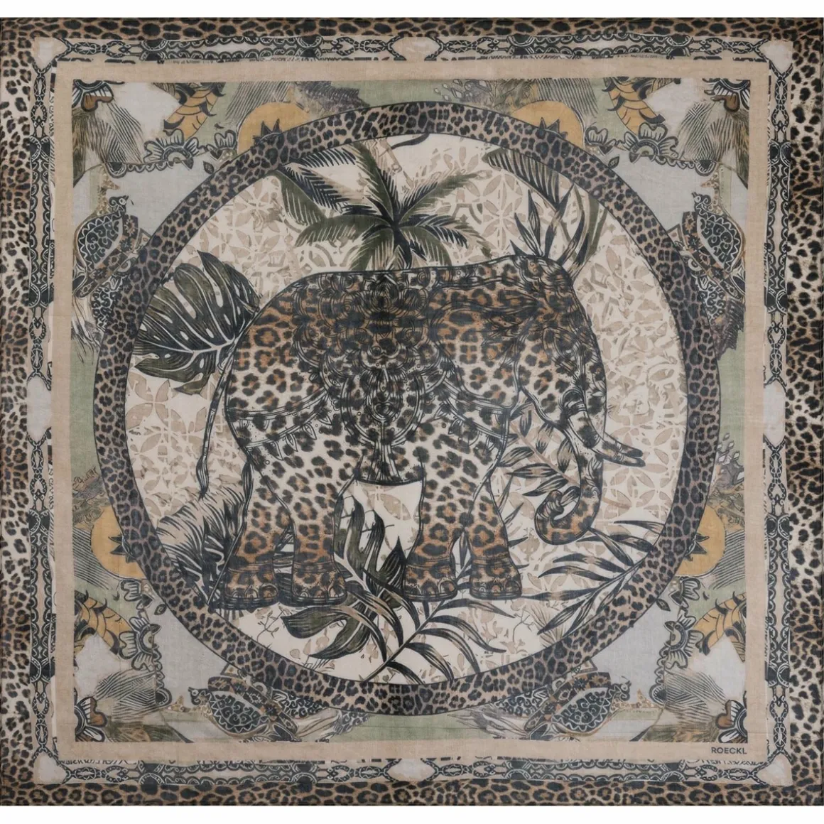 Wild Elephant 140x140 - multi cashmere (beige)