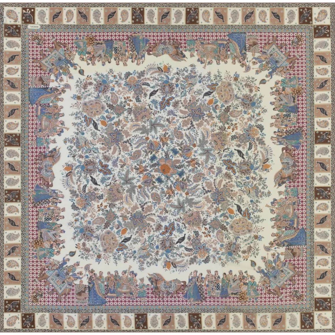 Winter Caravane 140x140 - multi cashmere (beige)