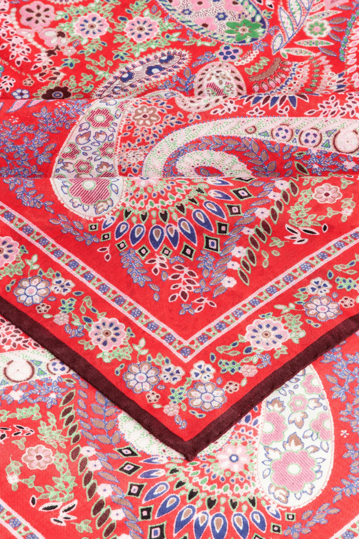 Wool Feather 90x90 - multi scarlet (rot)