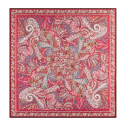 Wool Feather 90x90 - multi scarlet (rot)