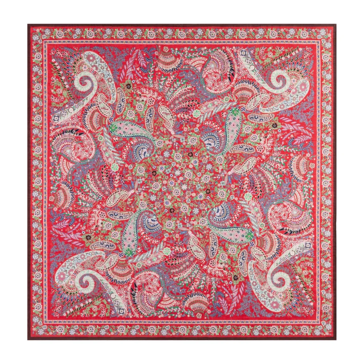 Wool Feather 90x90 - multi scarlet (rot)